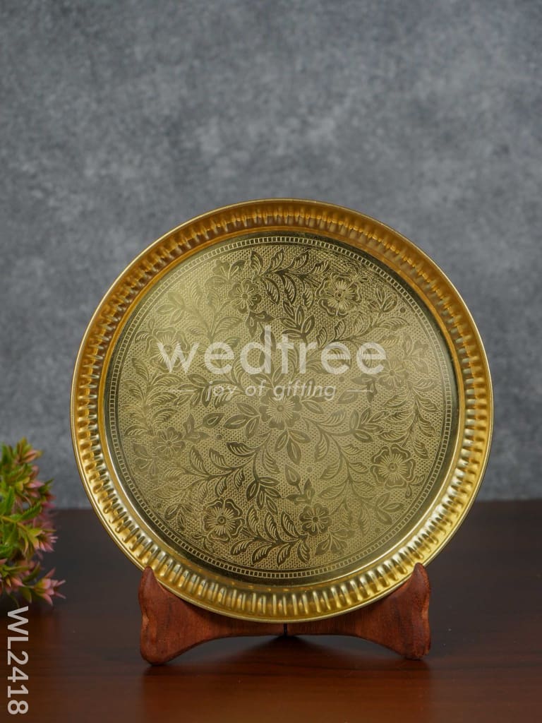 Brass Engraved Plate - 8 inch - WL2418