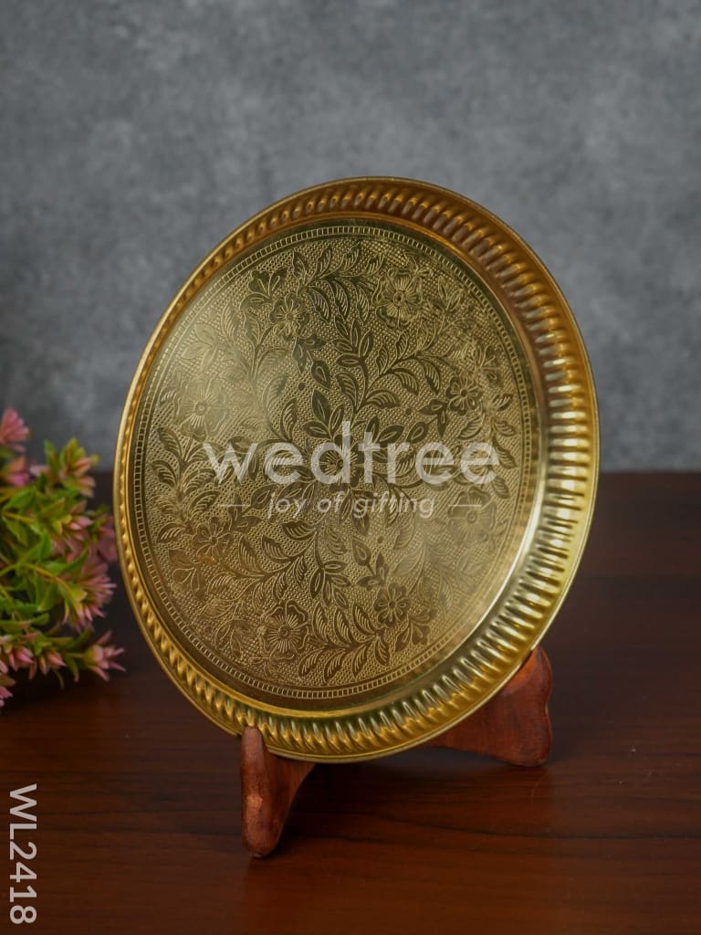 Brass Engraved Plate - 8 inch - WL2418