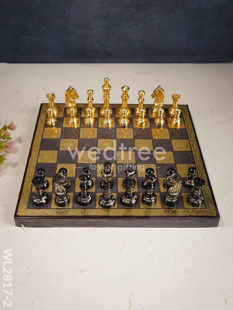 Brass Finish Chess Board - 10x10 - WL2817