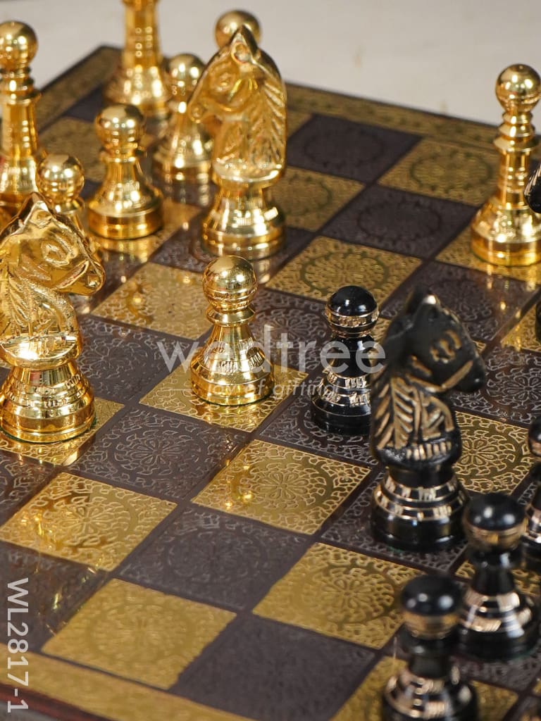 Brass Finish Chess Board - 10x10 - WL2817