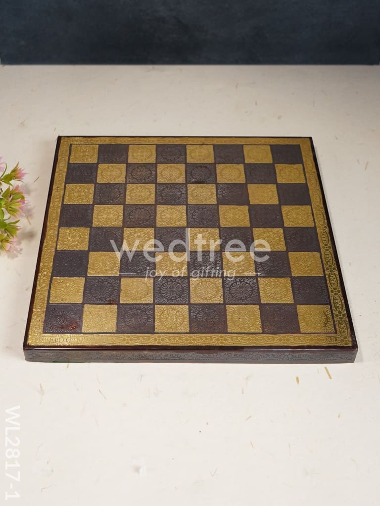 Brass Finish Chess Board - 10x10 - WL2817