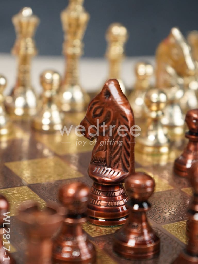Brass Finish Chess Board - 10x10 - WL2817