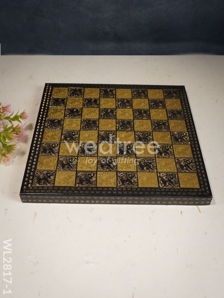 Brass Finish Chess Board - 10x10 - WL2817