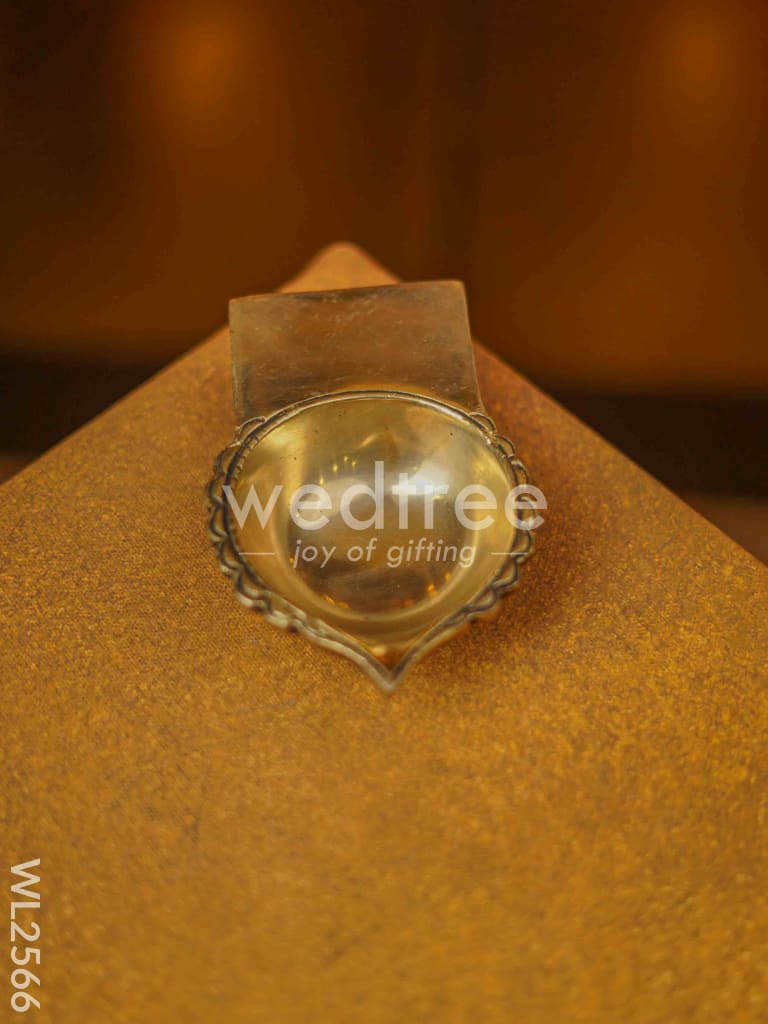Brass Floral Diya - WL2566