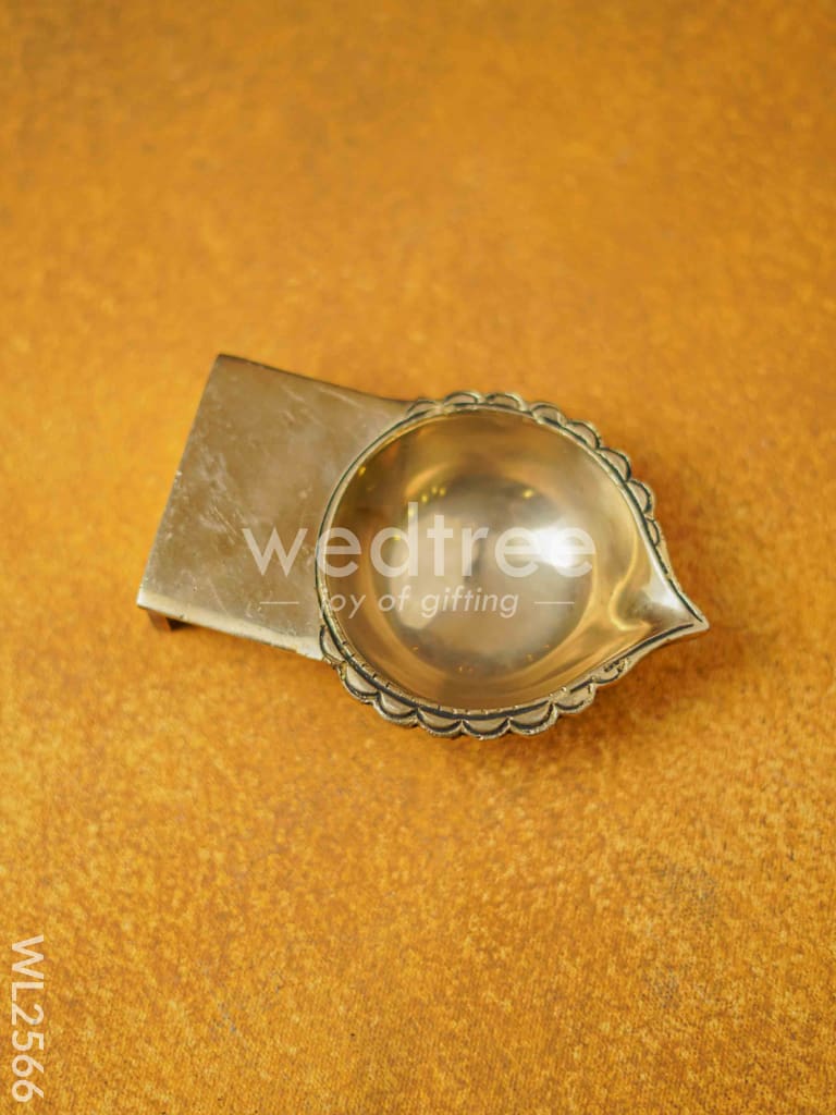 Brass Floral Diya - WL2566