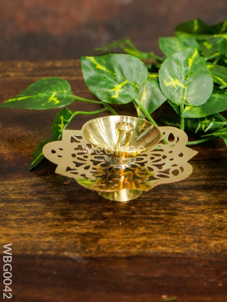 Brass Flower Shaped Diya - WBG0042
