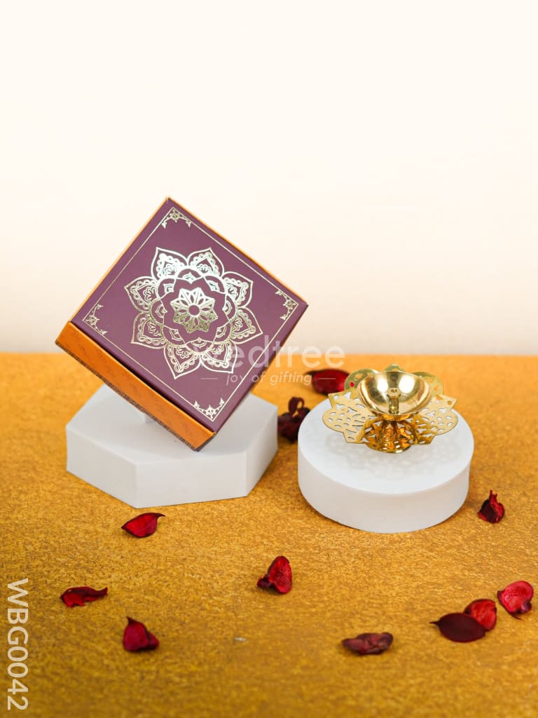 Brass Flower Shaped Diya - WBG0042