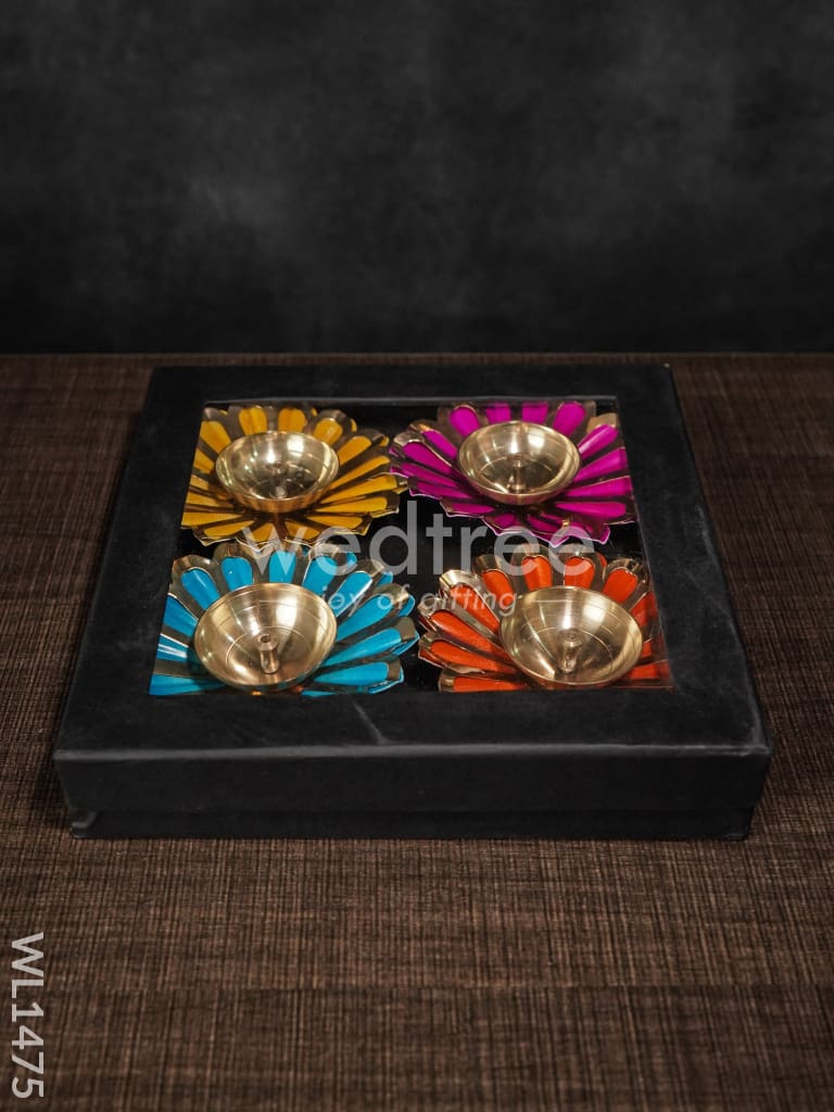 Brass Flower Shaped Diya - WL1475