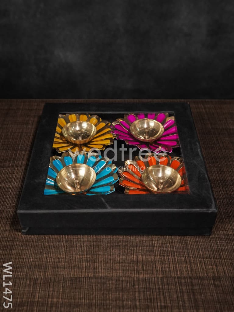 Brass Flower Shaped Diya - WL1475