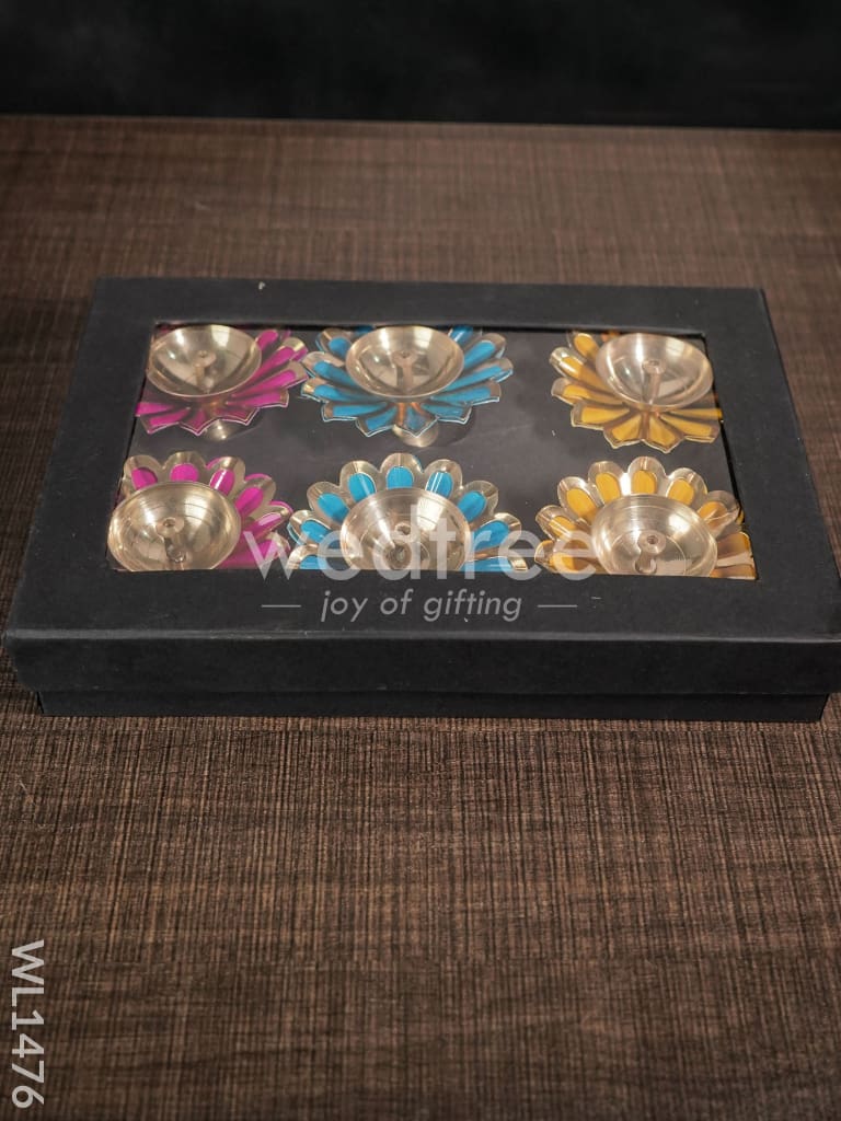 Brass Flower Shaped Diya - WL1476
