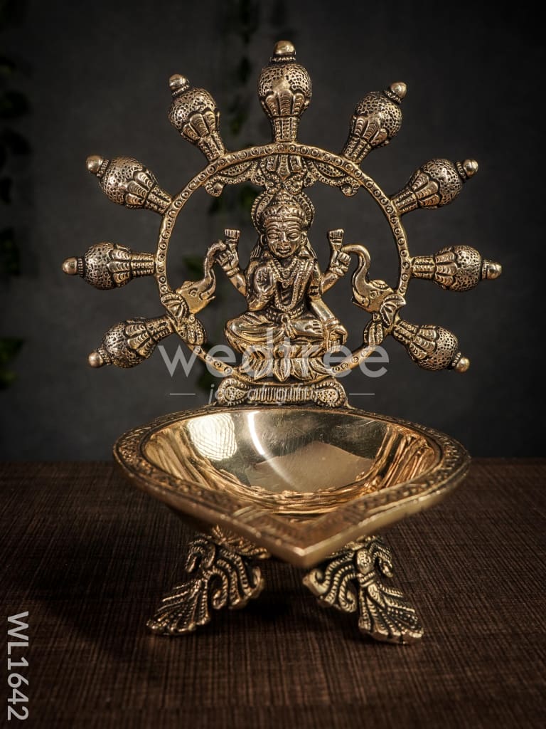 Brass Gajalakshmi Diya - WL1642