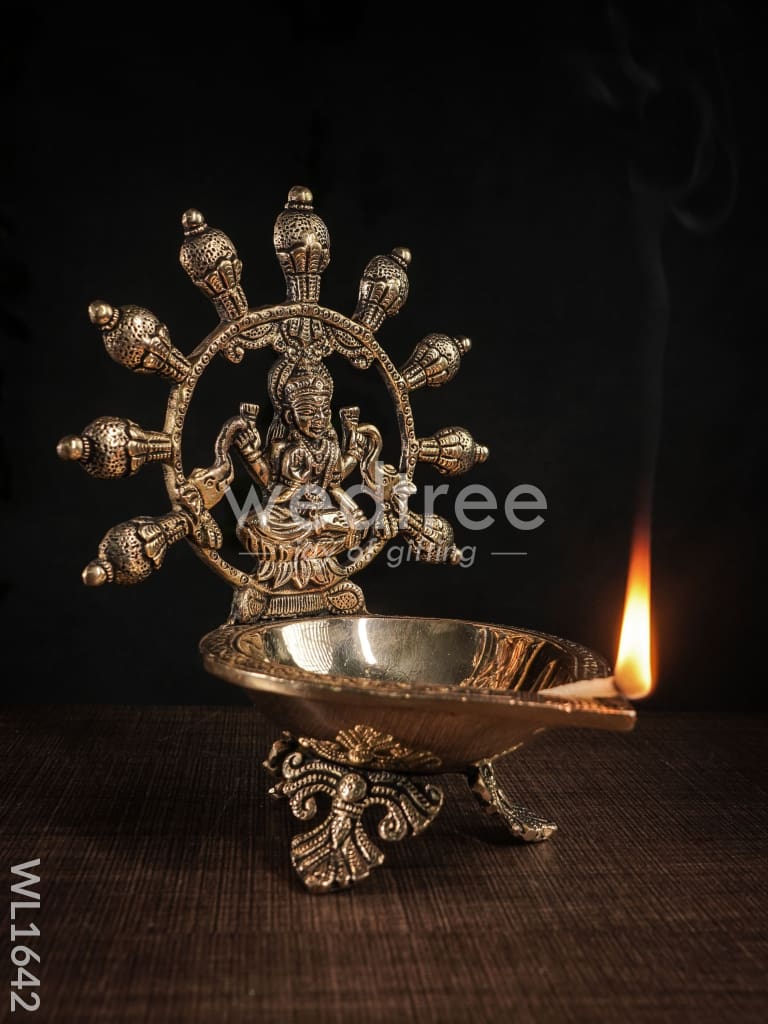 Brass Gajalakshmi Diya - WL1642