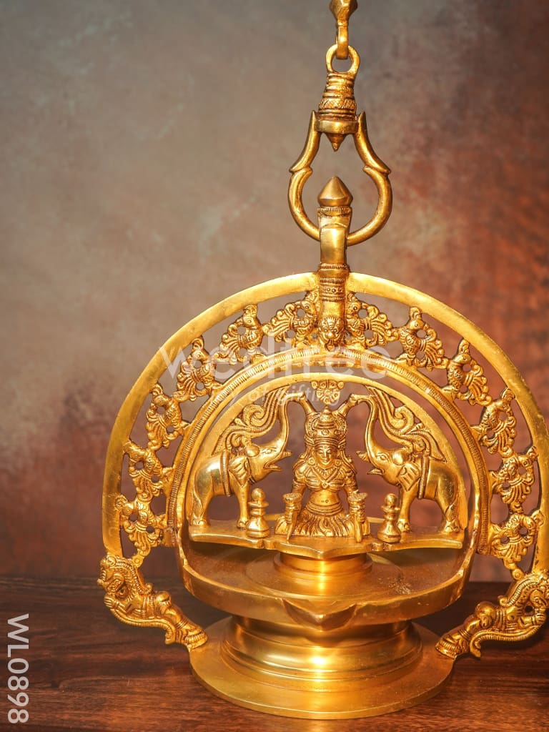 Brass Gajalakshmi Hanging Diya - WL0898