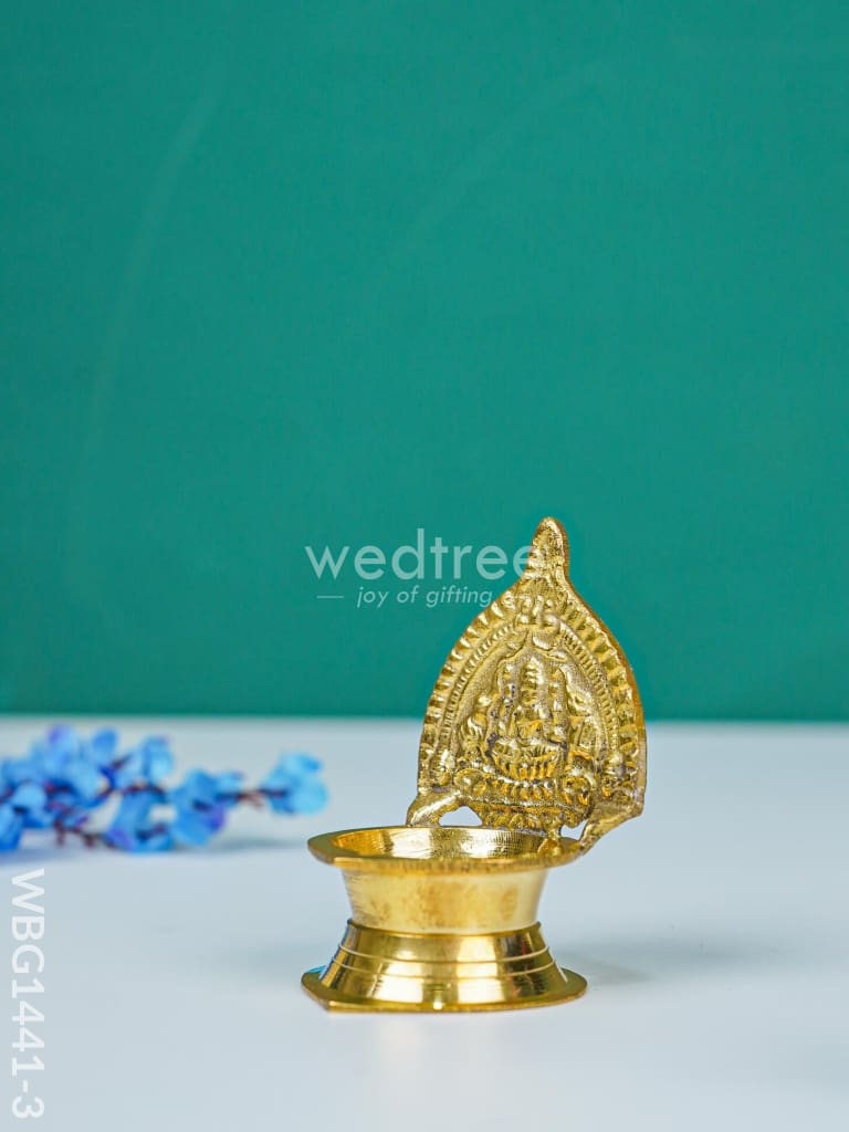 Brass Gajalakshmi Kamakshi Diya - WBG1441