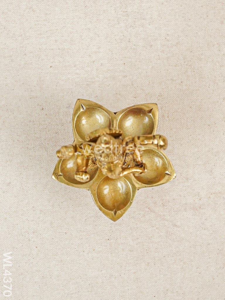 Brass Ganesha 5 Face Diya - WL4370