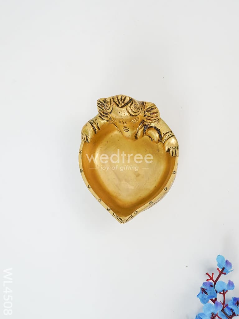 Brass Ganesha Diya - WL4508