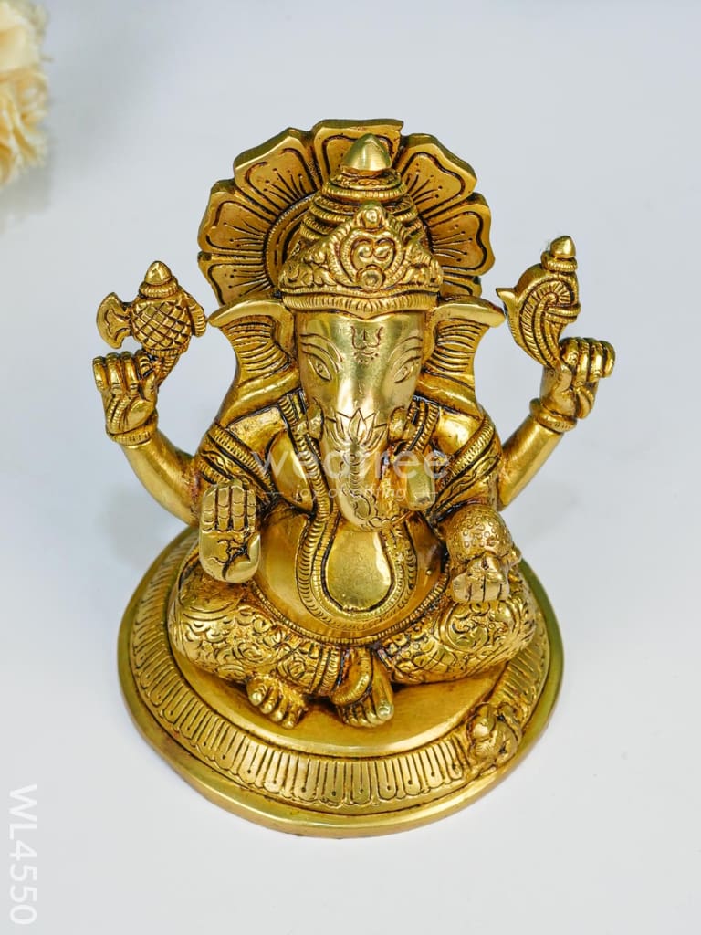 Brass Ganesha Idol - WL4550
