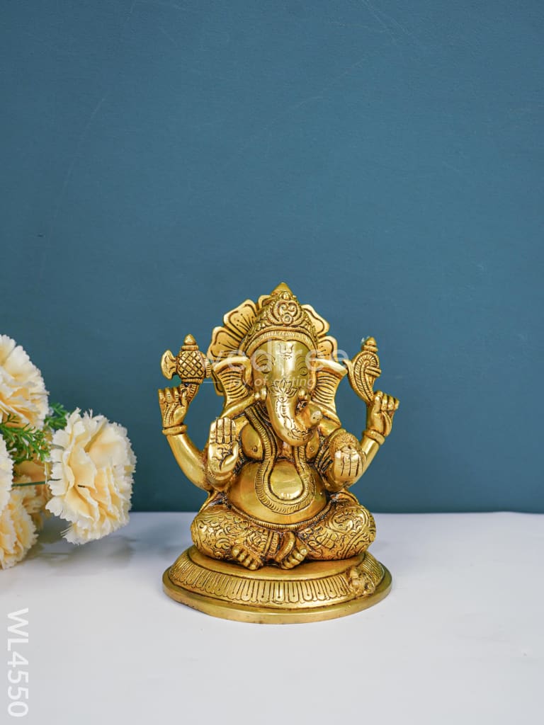 Brass Ganesha Idol - WL4550