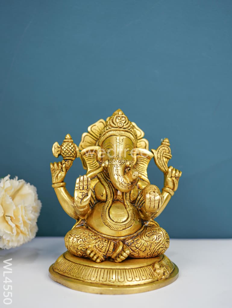 Brass Ganesha Idol - WL4550