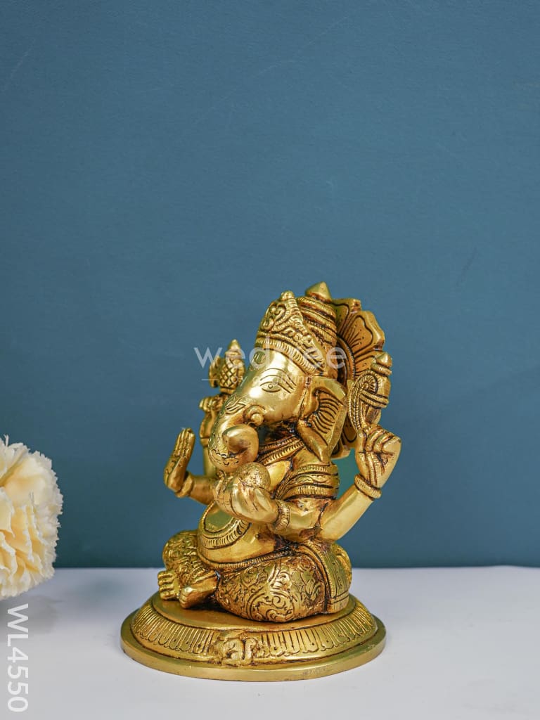 Brass Ganesha Idol - WL4550