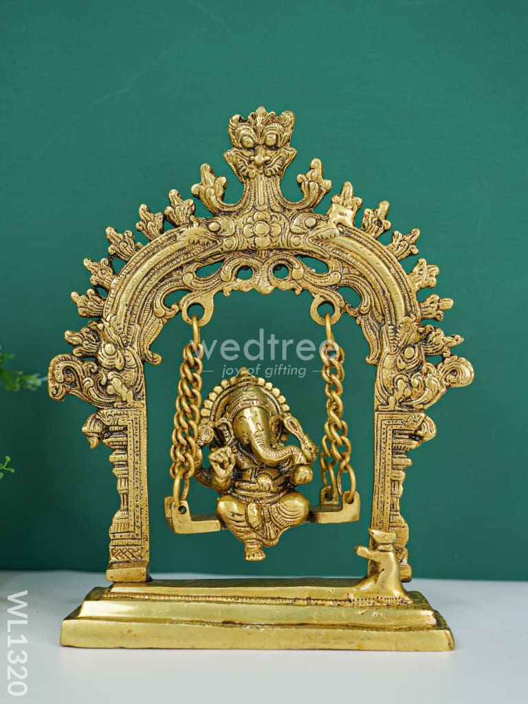 Brass Ganesha Jhoola with Kirtimukha - WL1320