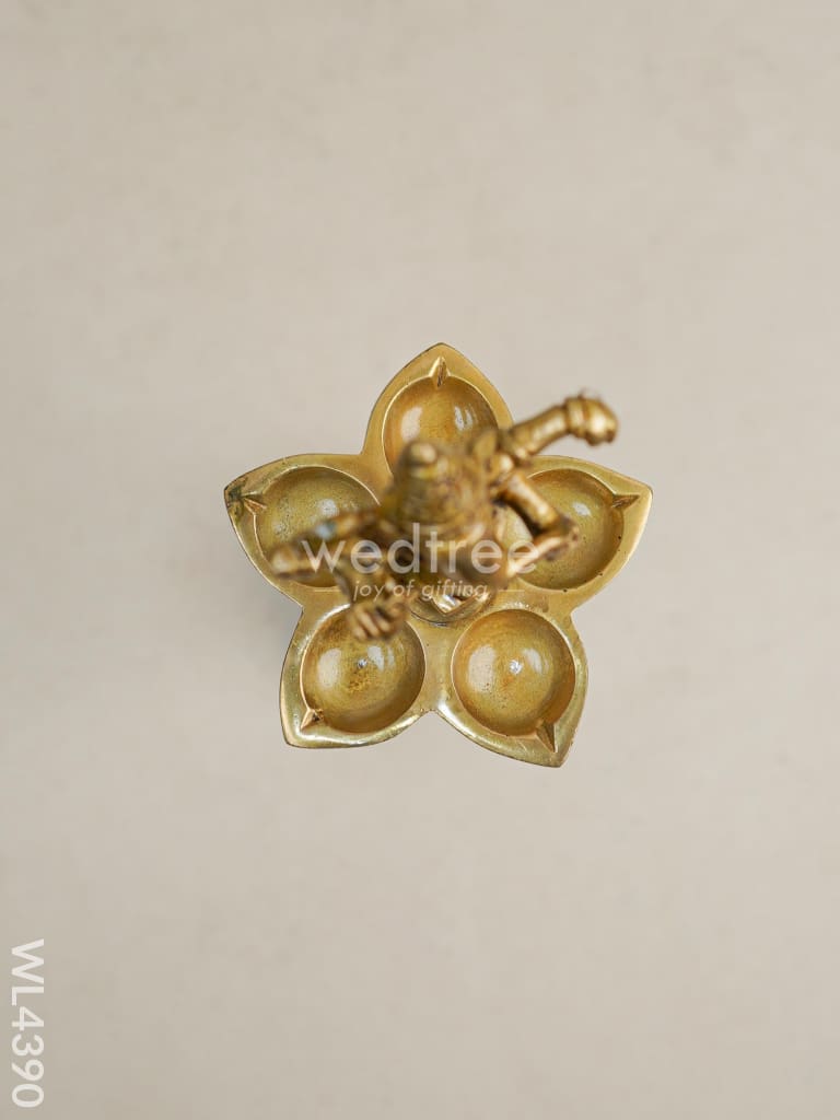 Brass Ganesha kuthu vilaku - WL4390