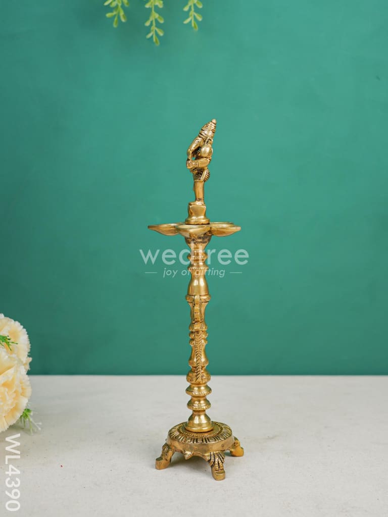 Brass Ganesha kuthu vilaku - WL4390