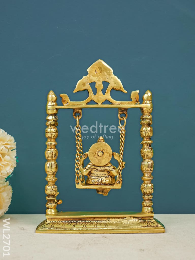 Brass Ganesha on Jhoola - WL2701