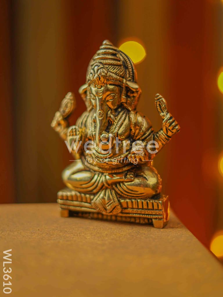 Brass Ganesha Wall Hanging - WL3610