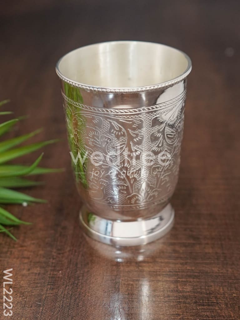 Brass Glass Set with Tray - WL2223