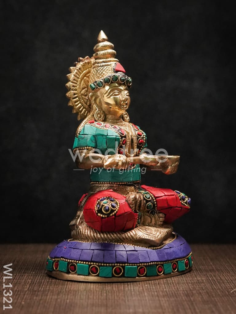 Brass Goddess Annapoorna - WL1321
