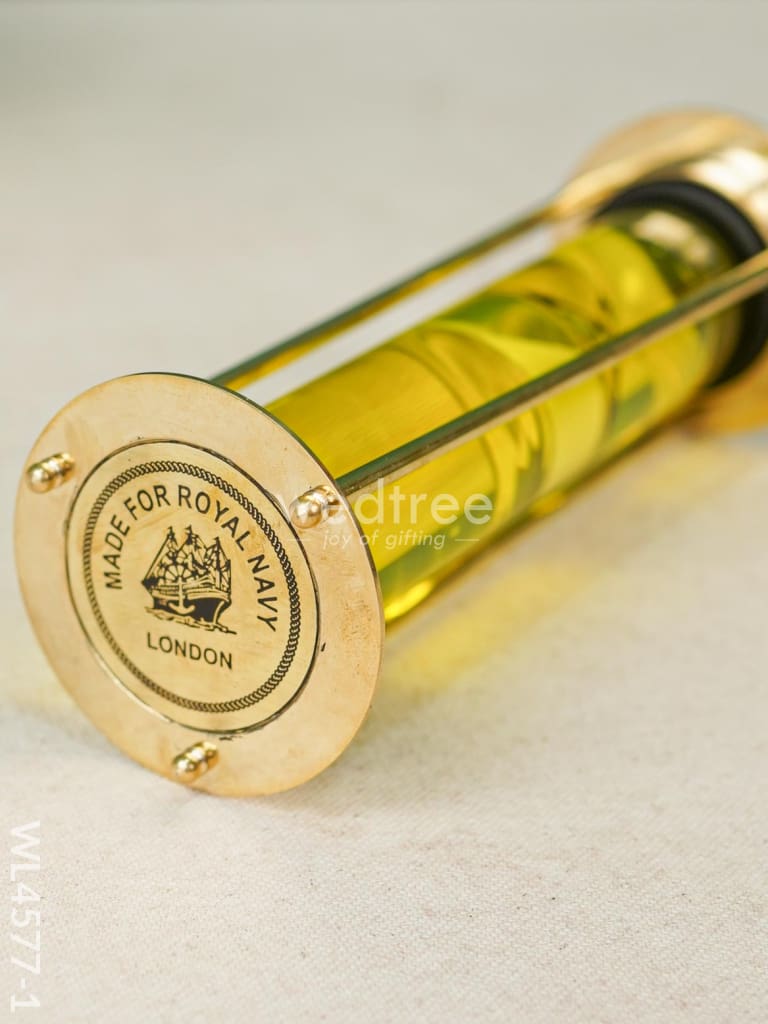 Brass Hourglass with Gel - White Sand - WL4577