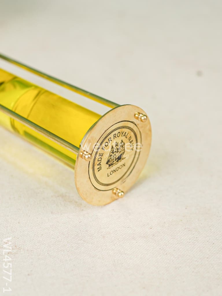 Brass Hourglass with Gel - White Sand - WL4577