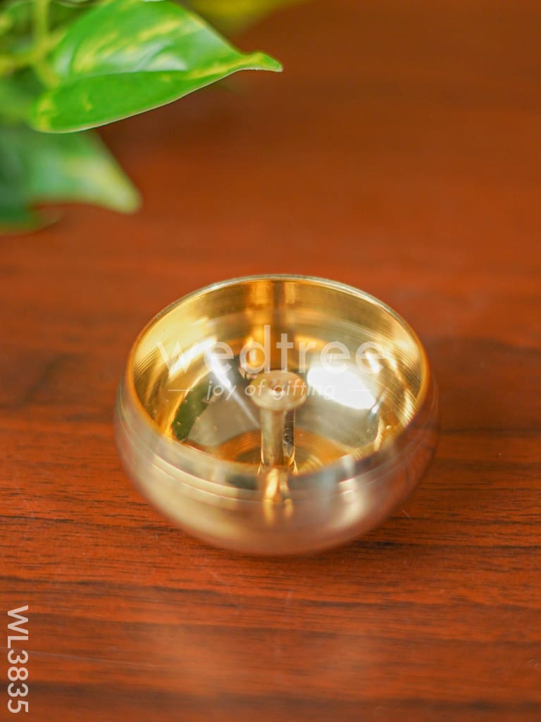 Brass Jali Akhand Diya - 4.5 inch - WL3835