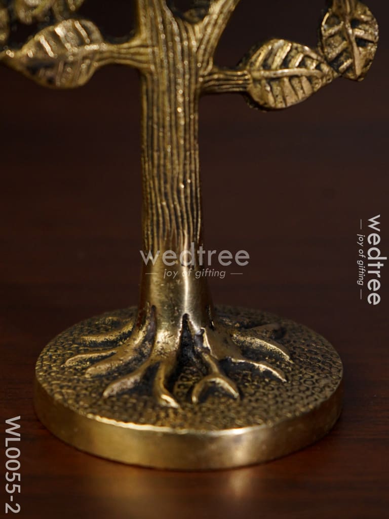 Brass Kalpavriksha Tree - Black Antique Finish - WL0055-2
