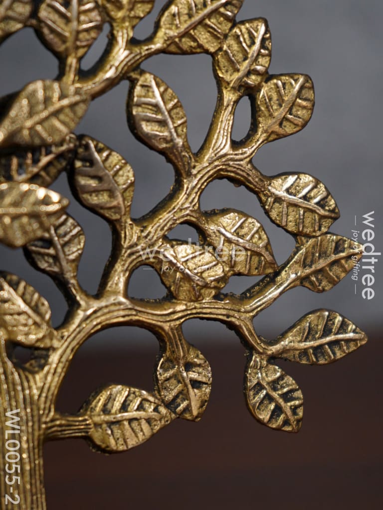 Brass Kalpavriksha Tree - Black Antique Finish - WL0055-2