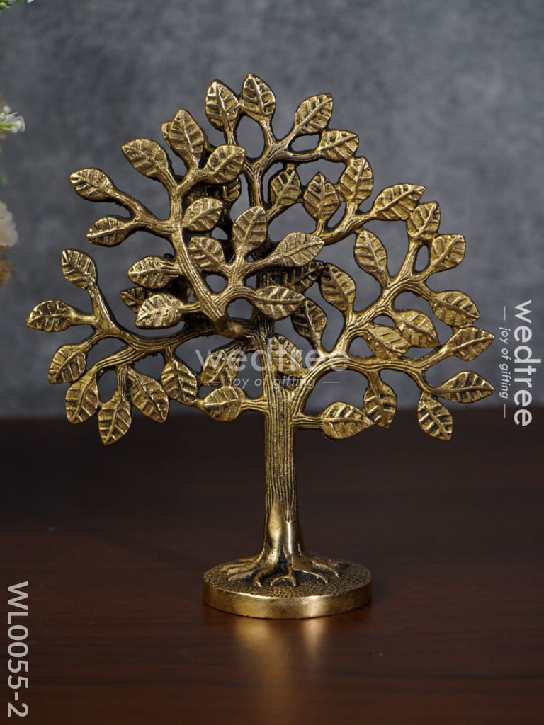 Brass Kalpavriksha Tree - Black Antique Finish - WL0055-2