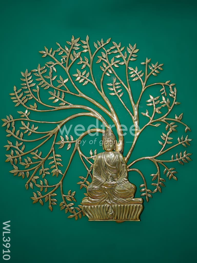 Brass Kalpavriksha Tree with Buddha - WL3910
