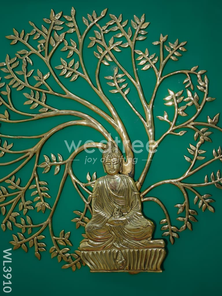 Brass Kalpavriksha Tree with Buddha - WL3910