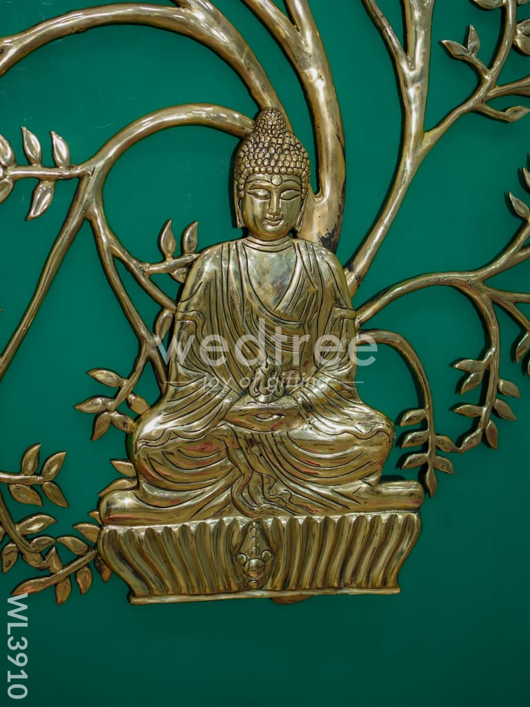 Brass Kalpavriksha Tree with Buddha - WL3910