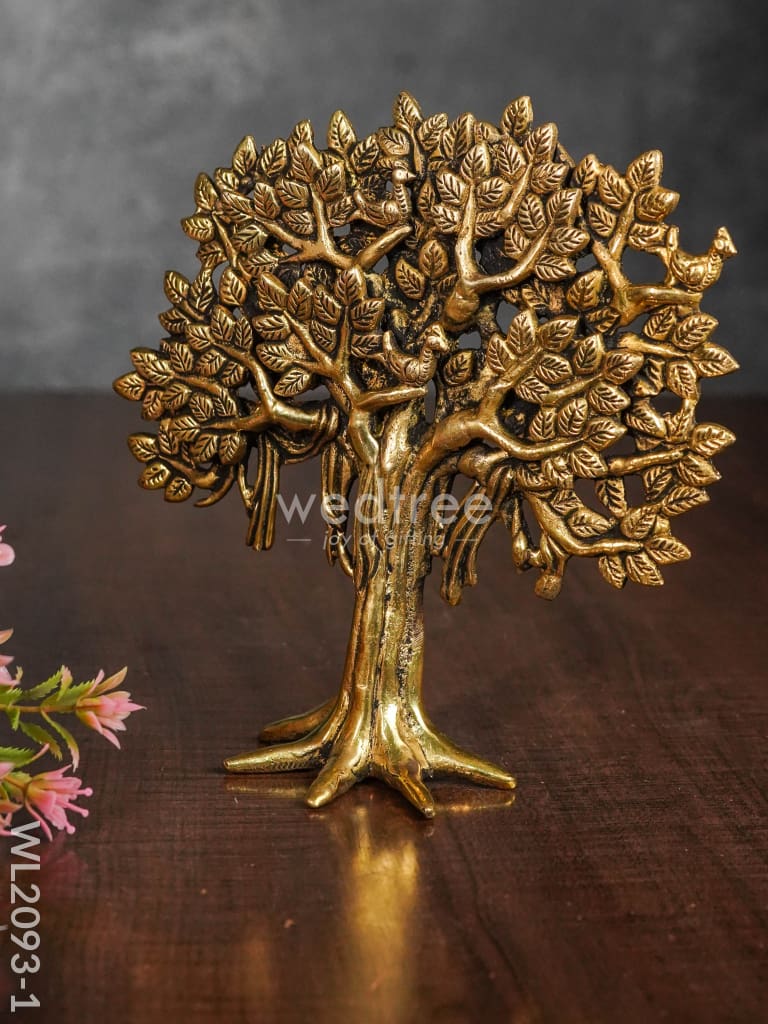 Brass Kalpavriksha Tree with Root - WL2093