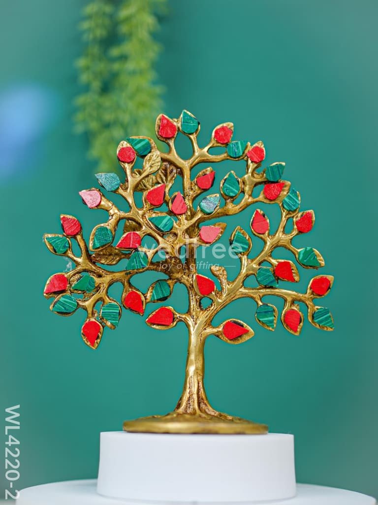 Brass Kalpavriksha Tree with Tile Work - WL4220