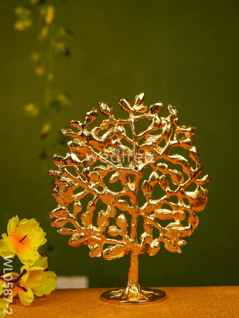Brass Kalpavriksha with T-Light Holder - WL0587-2