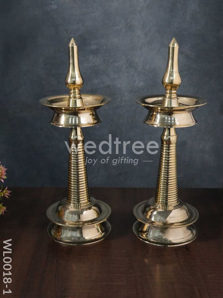 Brass Kerala Diya - Set of 2 - WL0018