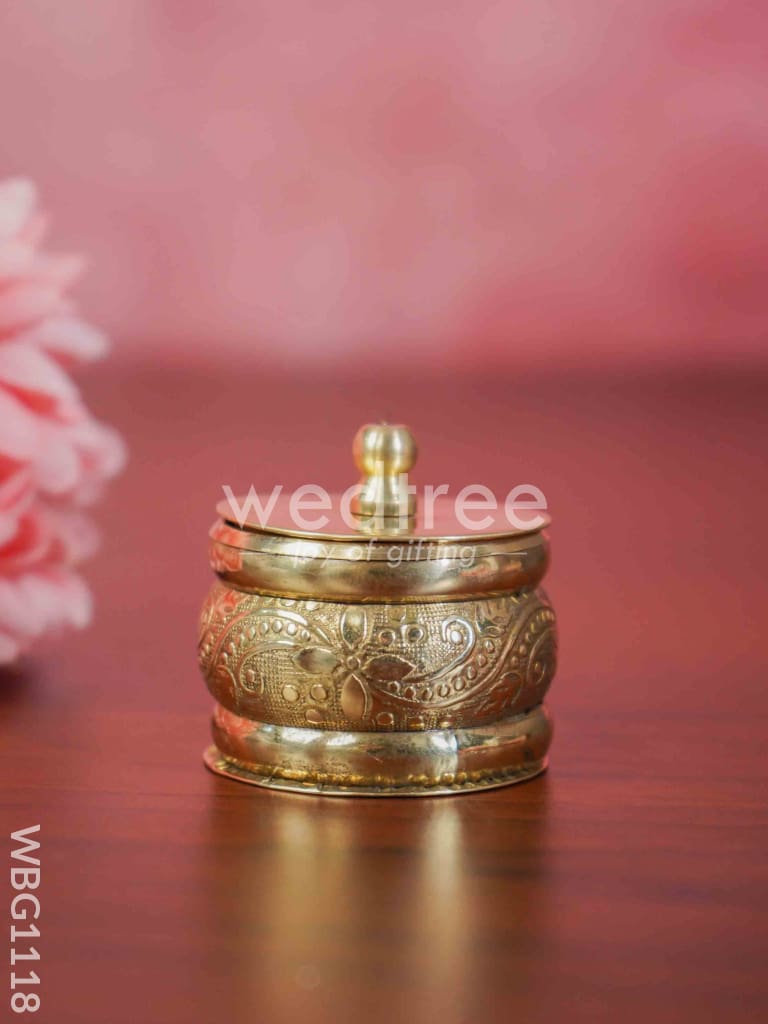 Brass Kum Kum Holder -wbg1118