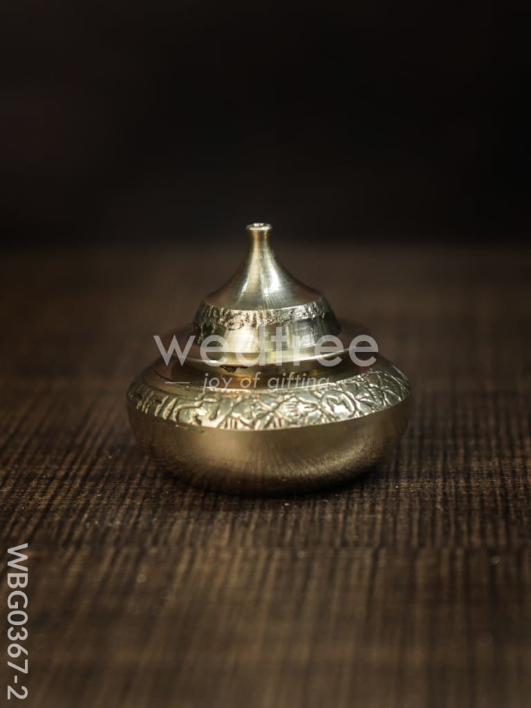 Brass KumKum Box - WBG0367