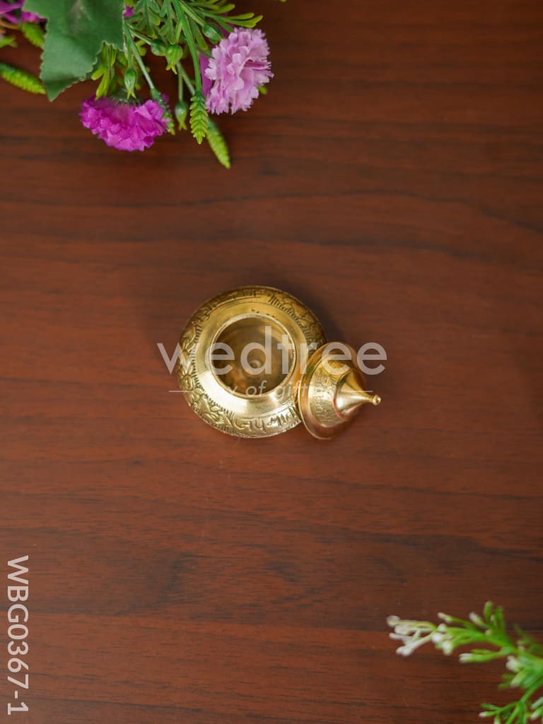 Brass KumKum Box - WBG0367