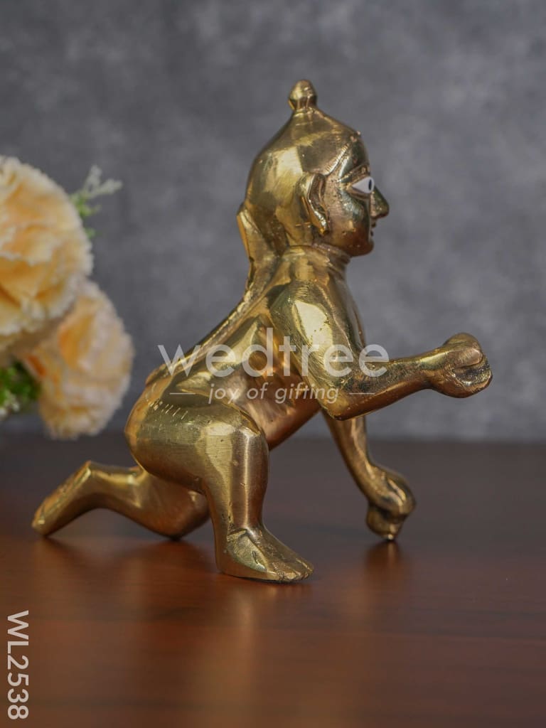 Brass Laddu Gopal 6.5 inch - WL2538