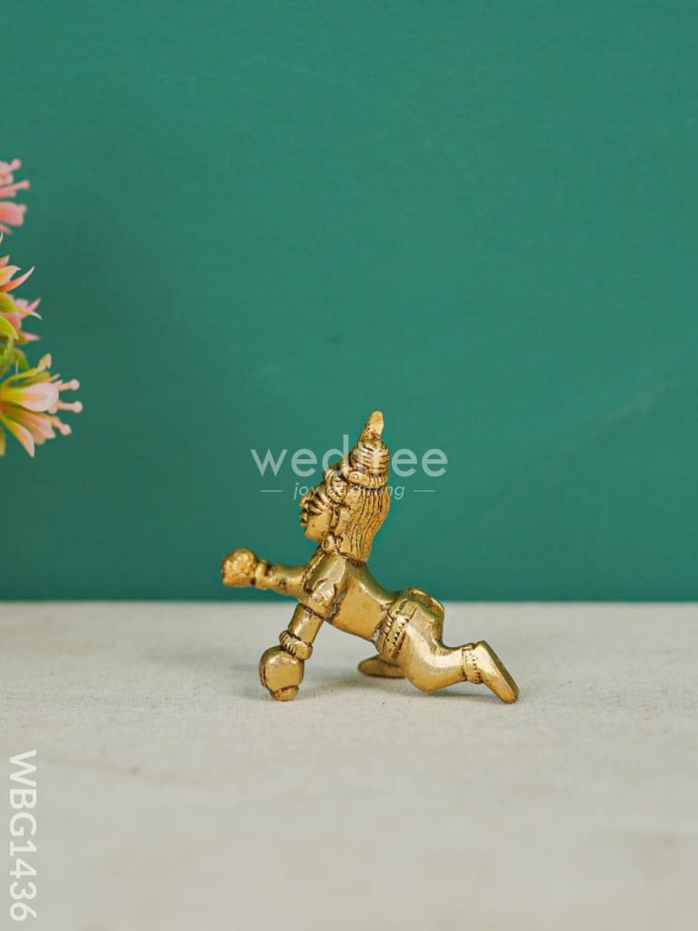 Brass Laddu Gopal Figurines - 2 inch - WBG1436
