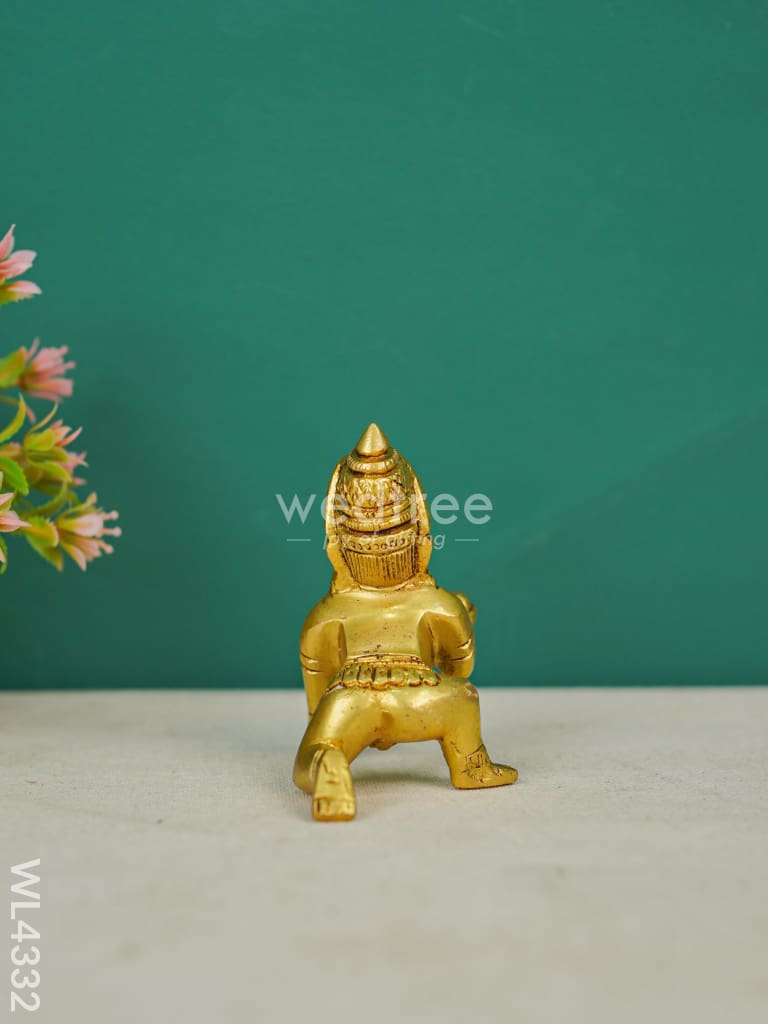 Brass Laddu Gopal Figurines - 3.5 inch - WL4332